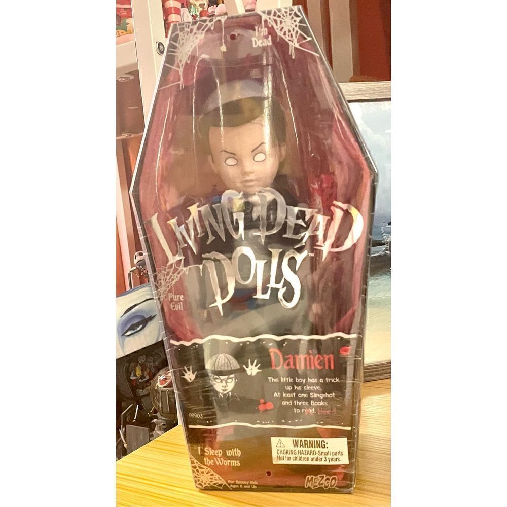 Living  Dead Dolls DAMIEN Blank Eyes Doll by MEZCO Series 1 2000 Factory Sealed